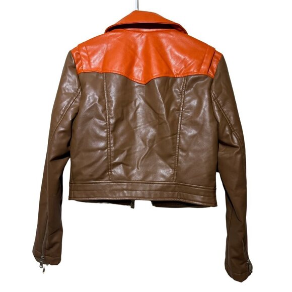 Urban Outfitters Silence + Noise Mariah Faux Leather Western Jacket size small - Picture 5 of 7